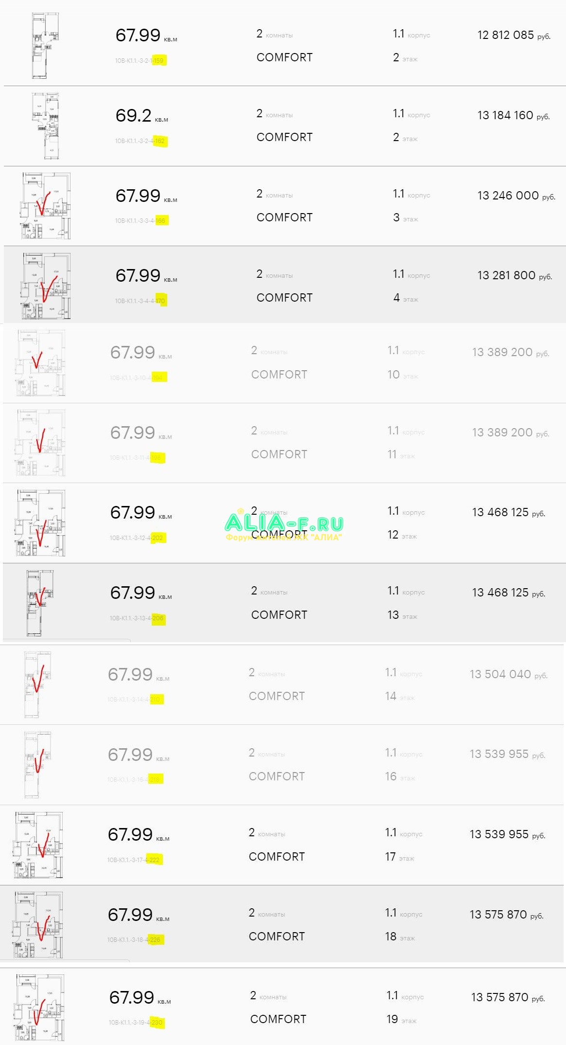 АЛИА 10 В цены 1.1 67,99 22.09.2020.JPG
